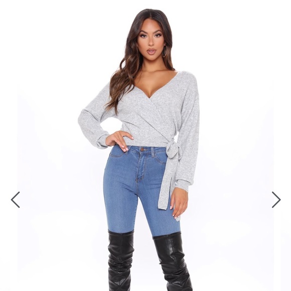 Fashion Nova Sweaters - Best in Show Surplice Sweater
